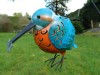 Metal Hanging Bird Tealight Holder - Kingfisher
