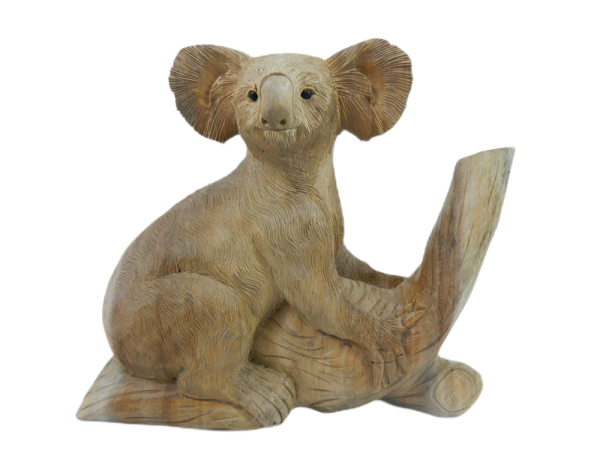Wooden Koala Carving - Collection Only