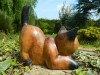 Wooden Cat Carving - Crouching Cat