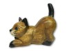 Wooden Cat Carving - Crouching Cat