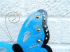 Metal Butterfly Wall Art - Blue - Set of 3
