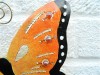 Metal Butterfly Wall Art - Orange - Set of 3