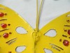 Metal Butterfly Wall Art - Orange - Set of 3