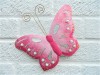 Metal Butterfly Wall Art - Pink - Set of 3