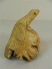 Hand Carved Wooden Frog On Parasite Wood