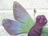 Metal Dragonfly Wall Art - Purple - Set of 3