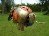 Metal Hanging Animal Tealight Holder - Gold Elephant