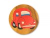 Childrens Wooden Stool - Red Car