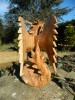 Wooden Dragon Carving-  Dragon With Wings