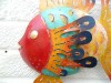 Metal Wall Art Fish - Red Face