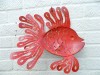 Metal Wall Art Fish - Red Face