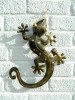 Metal Wall Art Gecko - Gold - Set of 2