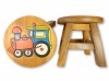 Childrens Wooden Stool - Train