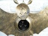 Metal Hanging Bat Tealight Holder - Gold