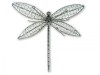 Silver Wire Dragonfly Wall Art - Extra Large