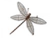 Copper Wire Dragonfly Wall Art - Small