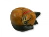 Wooden Cat Carving - Pair Of Sleeping Cats