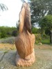 30cm Wooden Hare Carving