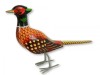 Wooden Painted Bird - Pheasant