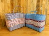 Handmade Recycled Plastic Multi Use Woven Bag - Blue