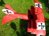 Metal Hanging Plane Tealight Holder WW1 - Red Baron
