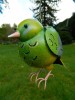 Metal Hanging Bird Tealight Holder - Greenfinch