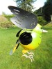 Metal Hanging Bird Tealight Holder - Greenfinch