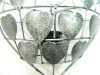 Metal Heart Tea- Light Holder/ Sconce- Silver
