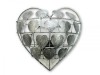 Metal Heart Tea- Light Holder/ Sconce- Silver