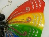 Metal Butterfly Wall Art - Rainbow Butterfly