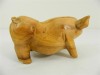 Wooden Animal Carving- Saddle Back Pig