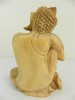 Wooden Buddha Carving - Hand Carved Thai Sleeping Buddha 20cm