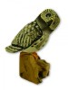 Wooden Painted Bird - Brown Owl