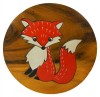 Childrens Wooden Stool - Fox