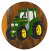 Childrens Wooden Stool - Green Tractor