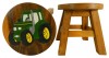 Childrens Wooden Stool - Green Tractor