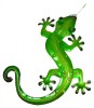 Metal Gecko Wall Art - Green - Set of 2