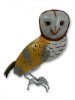 Metal Standing Animal Tealight Holder - Barn Owl