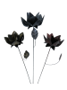 Metal Rose on 1m Stick - Set of 3 - Mix