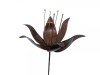 Metal lily on 1m Stick - Set of 3 - Bronze