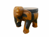 Wooden Elephant Carving - Flat Elephant Table/ Stool