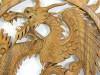 Wooden Dragon Plaque - Large Circle Dragon