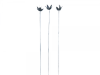 Metal lily on 1m Stick - Set of 3 - Silver