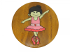 Childrens Wooden Stool - Ballerina