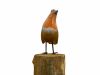 Wooden Painted Bird -  Robin