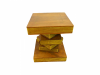 Hand Carved Stool/Table - Book