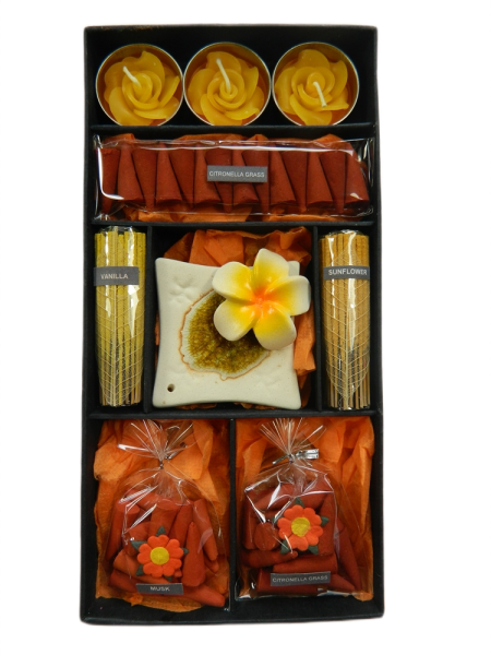 Incense Gift Set - Orange/Yellow