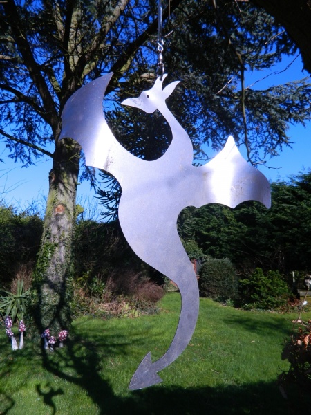 Metal Wind Spinner - Dragon Design