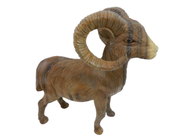 Wooden Ram Carving - Collection Only
