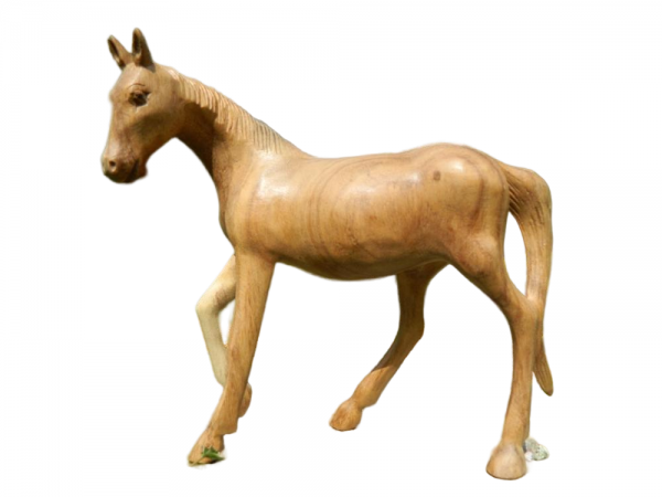 Wooden Horse Carving - Walking Horse 15cm